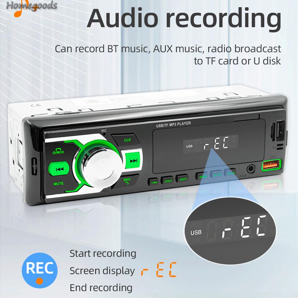 Máy Nghe Nhạc mp3 12v Kết Nối bluetooth Cổng usb / sd Cho Xe Hơi