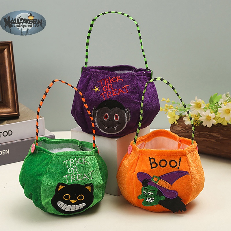 Xuan 2023 Túi Đeo Vai Hình Bí Ngô halloween Dễ Thương Đựng Kẹo / Điều Trị Ngày halloween Cho Trẻ Em vn