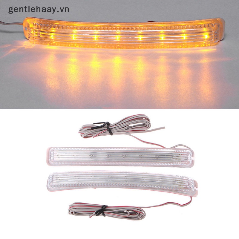 Gg Set 2 Đèn led Hổ Phách 9 smd12v Gắn Gương Chiếu Hậu Xe Hơi vn