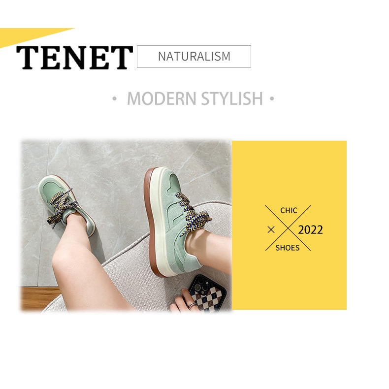 TENET  thể thao nữ giày giày thể thao nữ đáy dày  Chống trơn trượt Đàn hồi Lịch sự Thoáng khí FYD2390RJU37Z230915