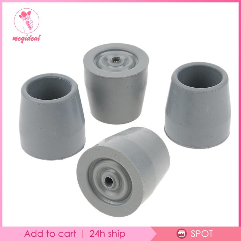 4 Tấm lót cao su Ferrules Cane Đáy cuối hạng nặng cho người già khuyết tật