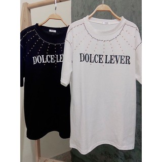 Áo phông dolce đính đá leve siêu chất phần cổ đc đính hoàn toàn bằng đá siêu xịn sò.
