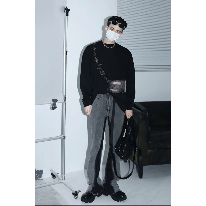 Áo hoodie Tay Dài Cổ Tròn Thời Trang Mùa Thu Mới 2023 Cho Nam Và Nữ
