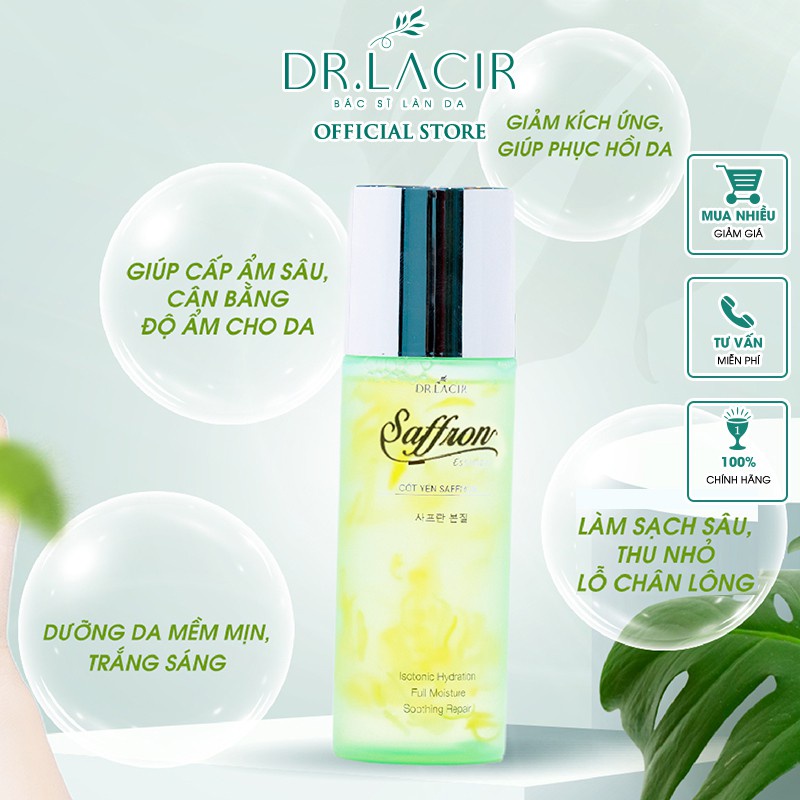 Toner Cốt Yến Saffron Drlacir 100ml DR07