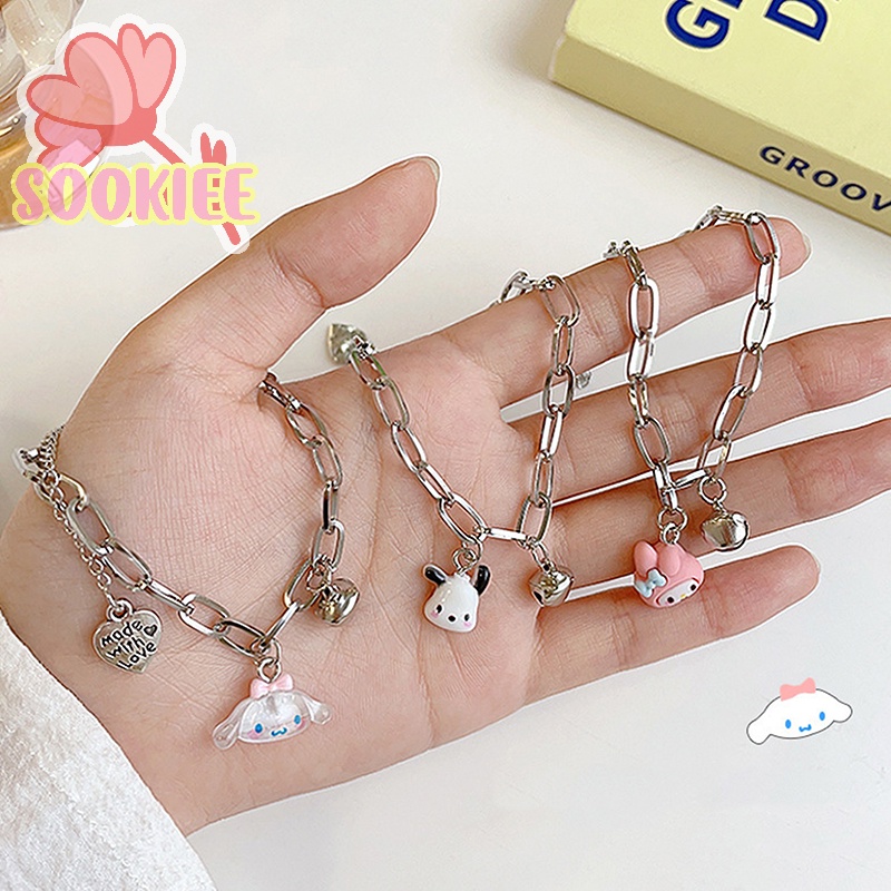 SANRIO  Vòng Tay Hoạt Hình kuromi Pompom my melody pochacco Dễ Thương Có Thể Điều Chỉnh Làm Quà Tặng Sinh Nhật Cho Nữ