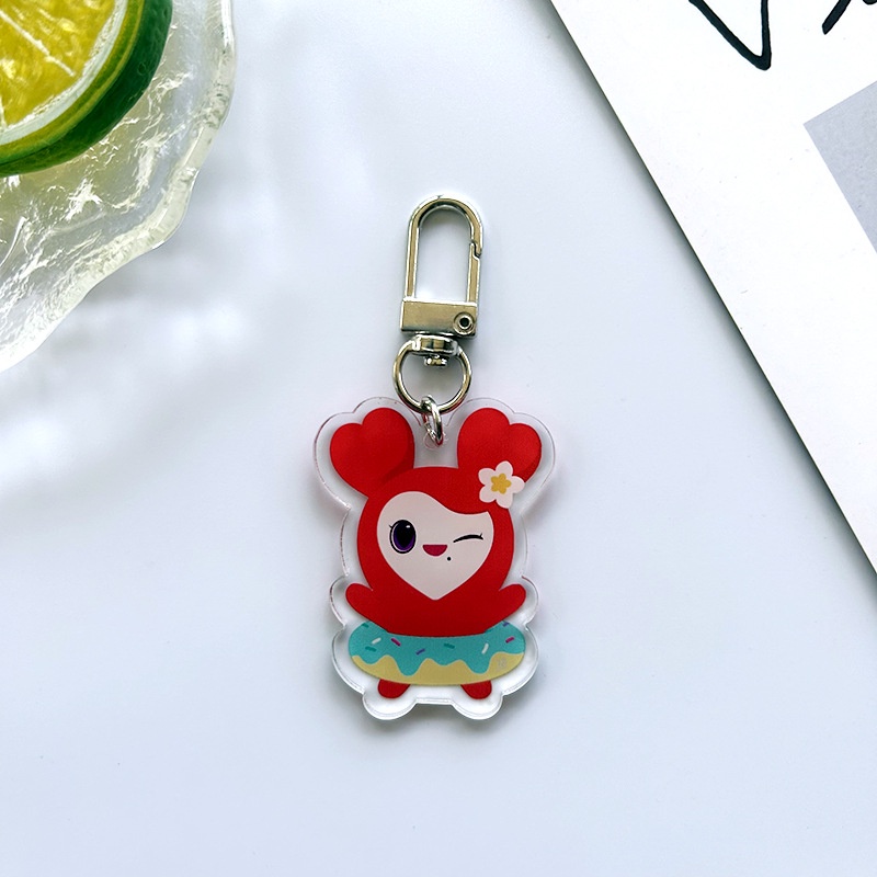 Móc Khóa Hai Mặt Bằng acrylic Phong Cách popup Nhật Bản 2023