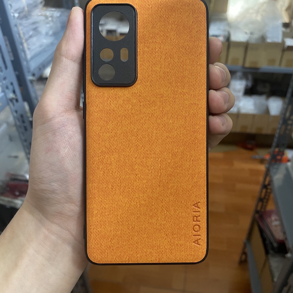 Ốp lưng AIORIA Xiaomi Mi 12 / 12S / 12X / 12 Pro / 12 Lite, Viền silicon, Mặt lưng da Pu viền TPU sang trọng