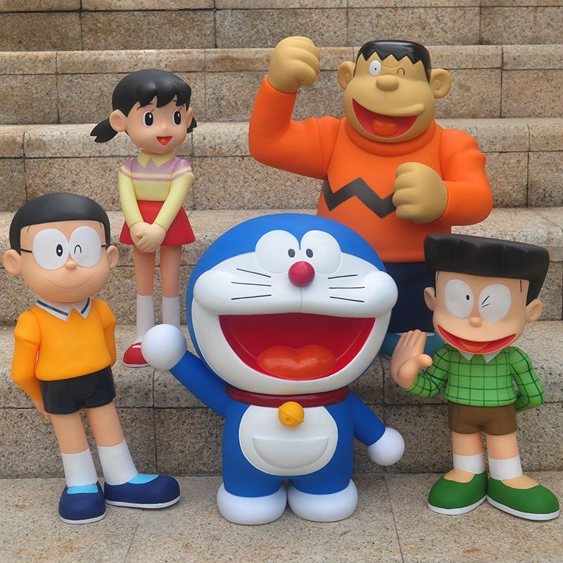 Búp Bê Đồ Chơi Hình Doremon / Heo Đất / doraemon Kích Cỡ Lớn Bằng vinyl Làm Quà Tặng Sinh Nhật Cho Bé