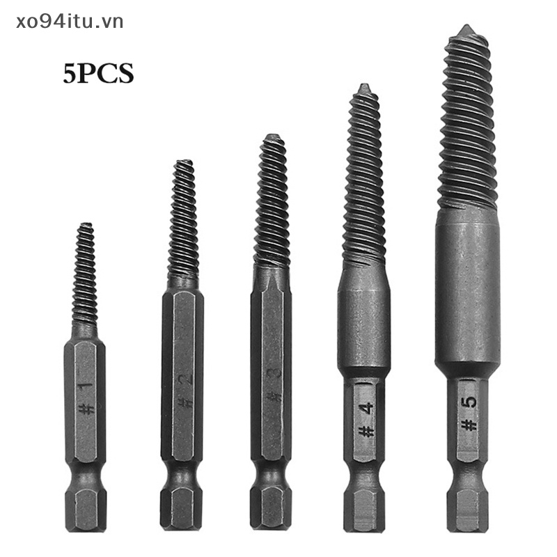 Xoitu set 5 Mũi Khoan Tháo Gỡ Bu Lông Gãy Chuyên Dụng vn