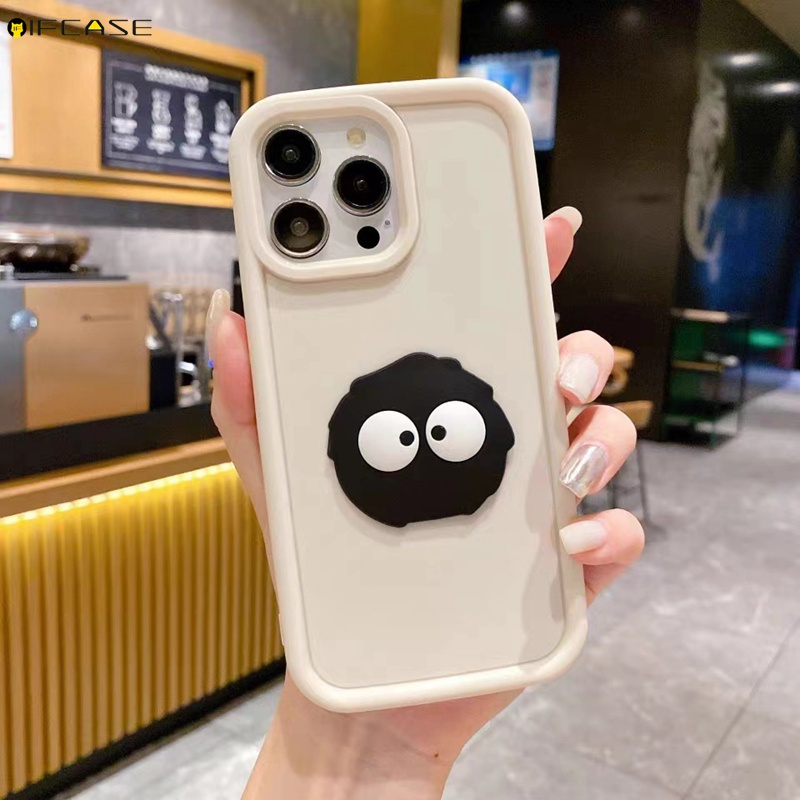 Ốp Điện Thoại Mềm Màu Trắng Đen Hình Bùi Nhùi 3d Cho oppo reno 7 5 pro lite 7z 6 4 se 5z 4z 5g r17 r15 f11