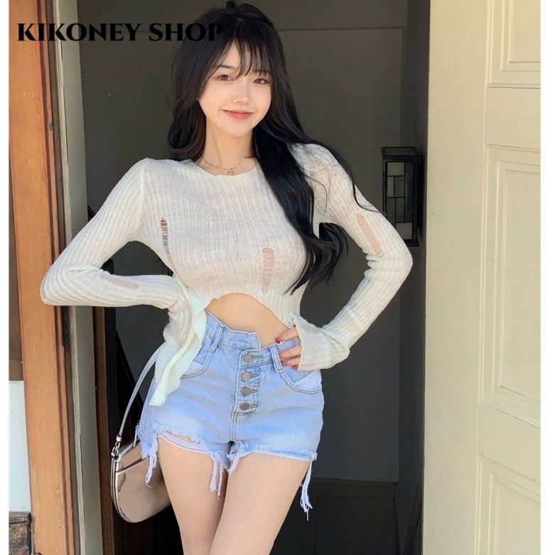 KIKONEY SHOP Áo Len áo khoác cardigan Dễ thương Popular Stylish Hàn Phong WMY2392SUP38Z230921