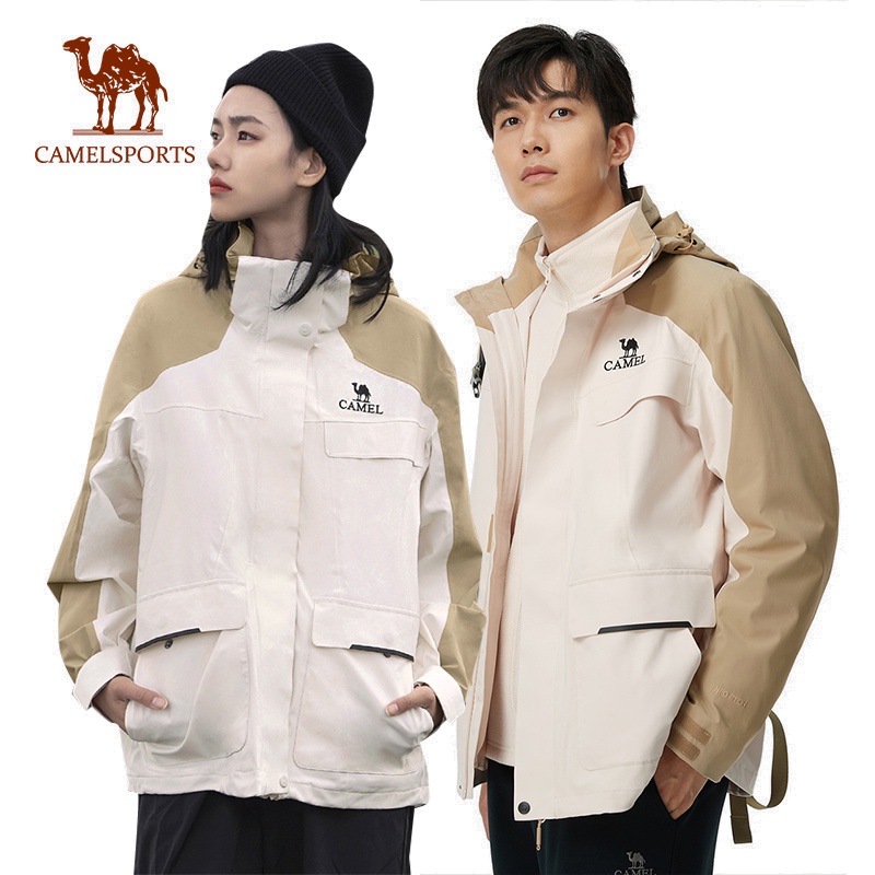 CAMEL SPORTS Áo Khoác Thể Thao Đi Mưa Chống Thấm Nước Dành Cho Nam Nữ