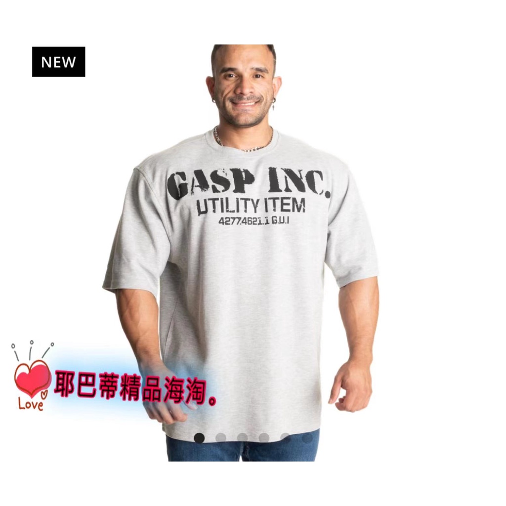 Gasp Áo Thun Thể Thao Tay Lỡ Phối Màu Tương Phản Thời Trang Mùa Hè Cho Cặp Đôi