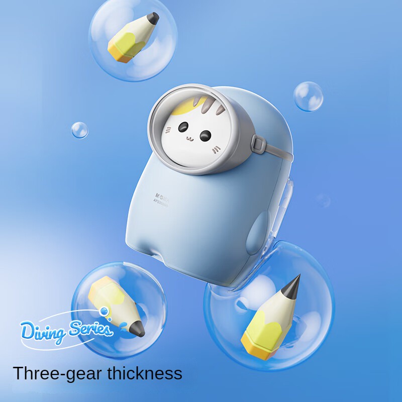 Đồ chuốt bút chì M&G điện tử hai tốc độ hình mèo hoạt hình dành cho học sinh 9