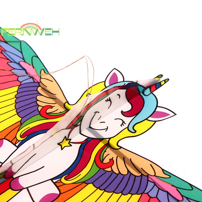 Diều mini Bằng Nhựa + Tay Phanh 40cm Hình Hoạt Hình Cho Bé