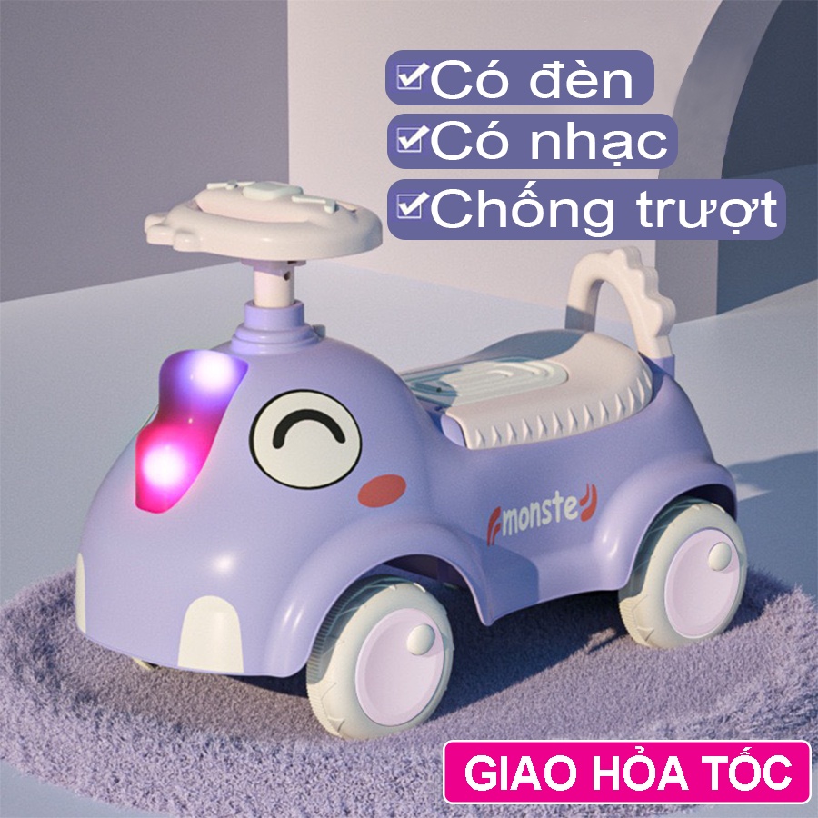 Xe lắc chòi chân cho bé, xe chòi chân cho bé Có ĐÈN NHẠC,cho bé từ 1-5 tuổi, Obama Baby