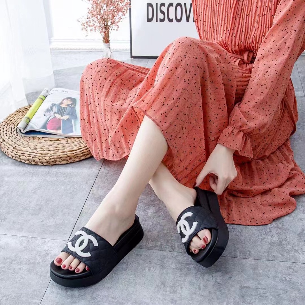 TKL GG DÉP NỮ QUAI NGANG THỜI TRANG CAO CẤP -DNBMA19 ''RUBISHOES'' GG