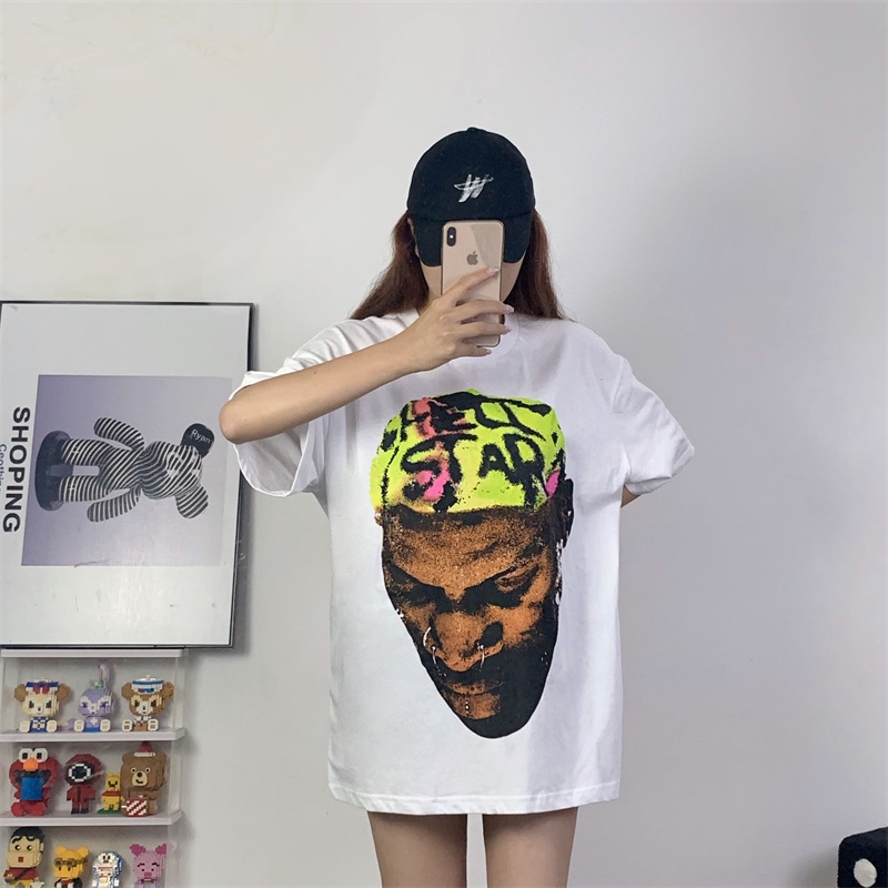 Áo Thun Tay Ngắn In Hình hellstar-the worm rodman Thời Trang Đường Phố Cao Cấp Cho Nam Và Nữ