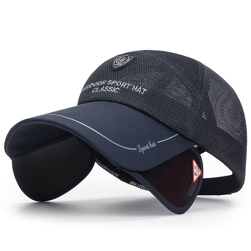 Mũ Lưỡi Trai Chống Nắng Phối Lưới Thoáng Khí Thời Trang Mùa Hè Cho Nam