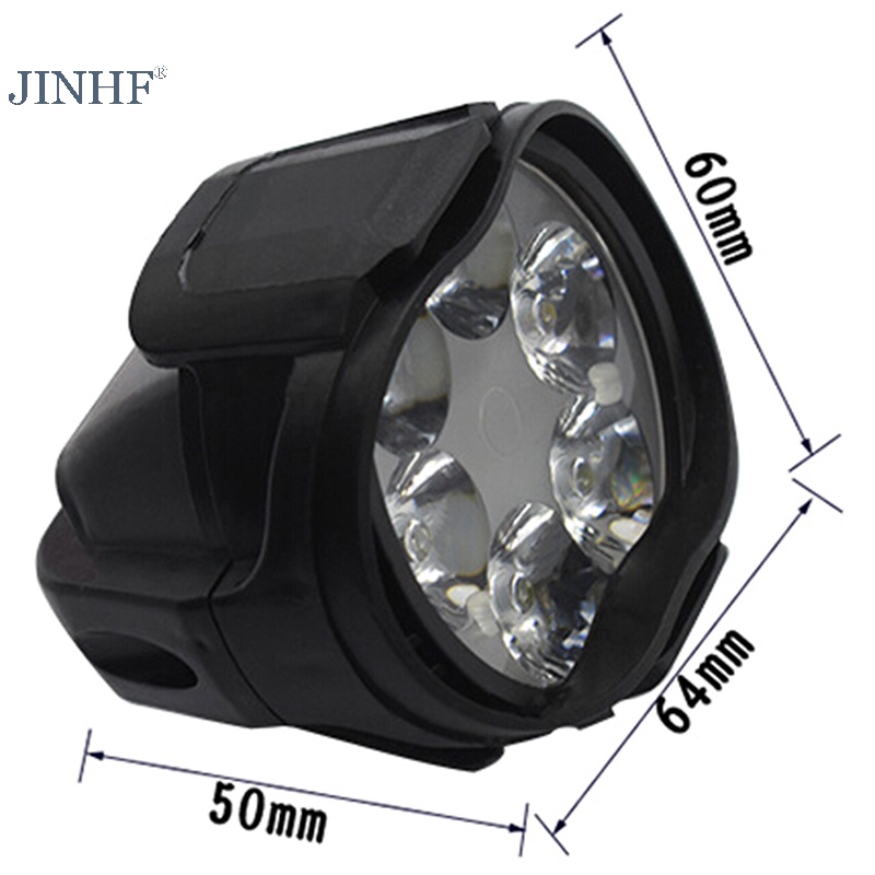 1 Đèn Pha Chống Sương Mù 6 Bóng led drl Cho Xe Hơi Xe Máy