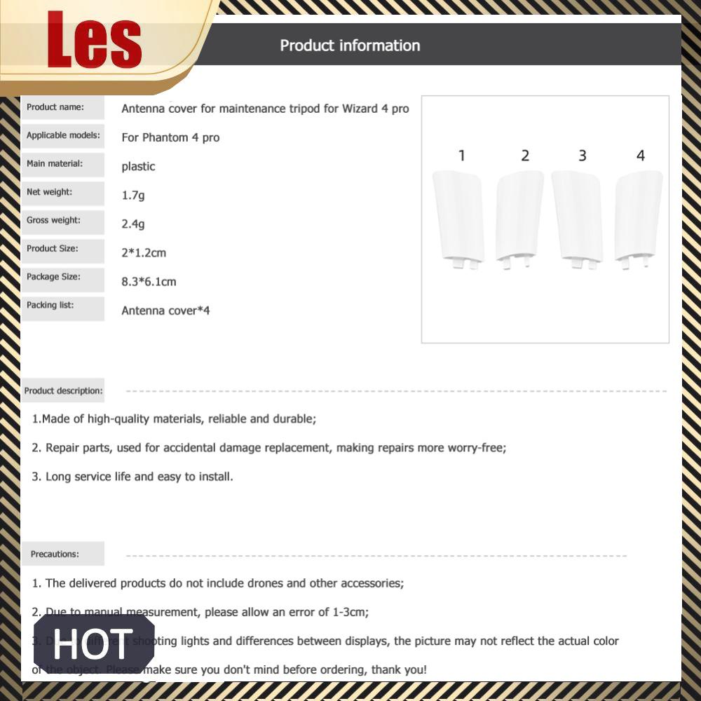 Bộ 4 Món Ăng Ten Và Nắp Đậy Cho dji phantom 4 pro / Vs.Vn [Hàng Có Sẵn)