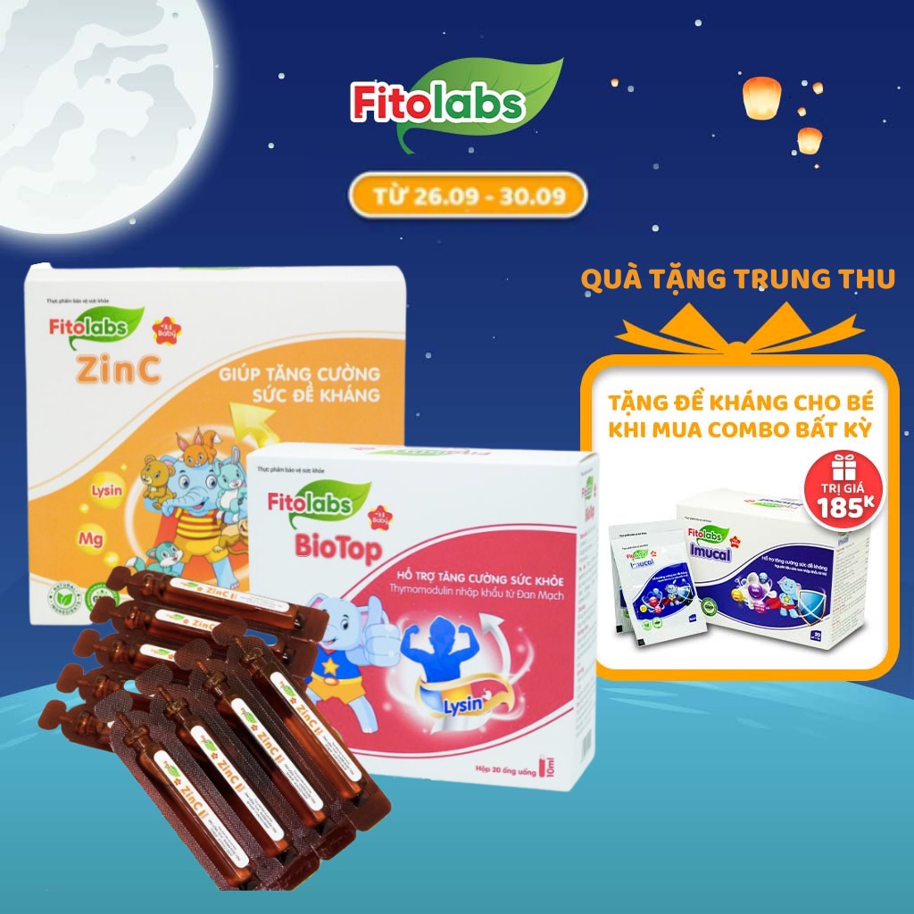 Combo Đề Kháng Cho Bé FITOLABS Kích Thích Bé Ăn Ngon, Hấp Thu Tốt, Phát Triển Toàn Diện