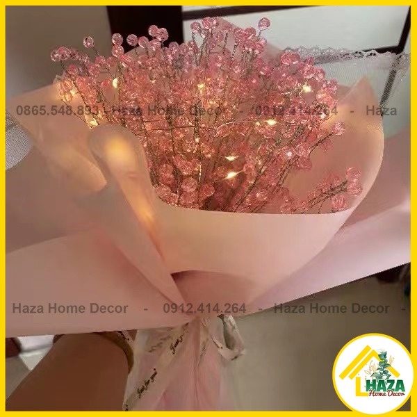 ẴN - Đèn hoa để bàn, Đèn ngủ Bó Hoa Bồ Công Anh Handmade tự làm Trang Trí nhà cửa, Quà Tặng Sinh Nhật