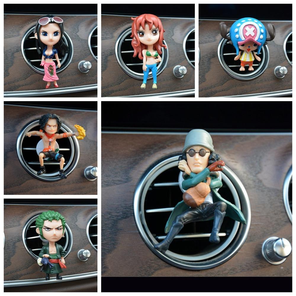 Mmluck Mô Hình Nhân Vật luffy zoro nami luffy 8cm Trang Trí Lỗ Thông Gió Xe Hơi