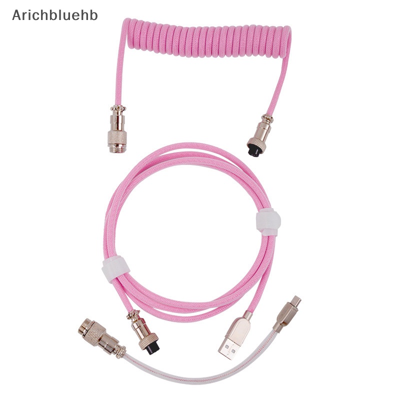 < Arichbluehb > Cáp Bàn Phím rgb usb c Hai Dây Tay Cầm Có Thể Tháo Rời Kết Nối Máy Chơi Game
