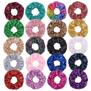 Dây buộc tóc KIDSBOWS cao su co giãn đính kim sa thời trang cho nữ