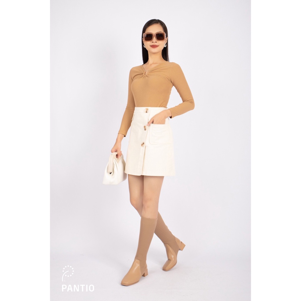 FAT7260 - Áo thun dạo phố vải dệt kim dáng ôm - PANTIO