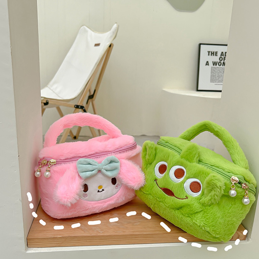 Sanrio Túi Đựng Mỹ Phẩm Hình Kuromi cinnamoroll Dễ Thương