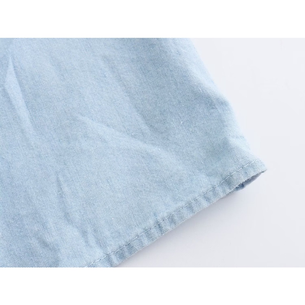 Zara Đầm Sơ Mi Cổ Chữ v Kèm Thắt Lưng Phong Cách Thời Trang Âu Mỹ Dành Cho Nữ 8036299 406