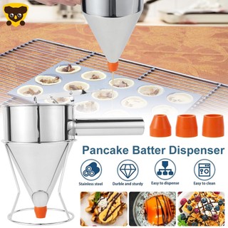 Phễu rót bột làm bánh có chân đứng bằng thép không gỉ shopcyc3393