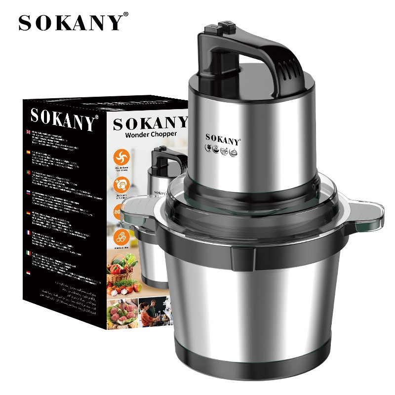 SOKANY SK-7028 Máy Xay Thịt Nhỏ Tự Động Dung Tích 4L