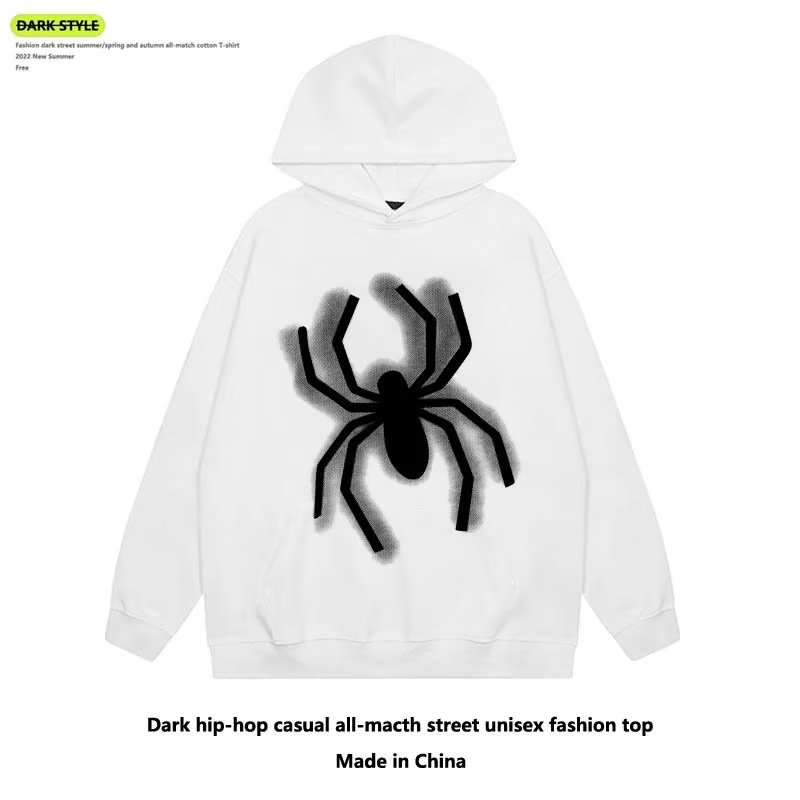 Áo Sweater In Hình Nhện Phong Cách Đường Phố Mỹ Thời Trang Thu Đông