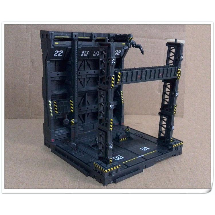 Mô Hình Lắp Ghép Sa bàn Gundam - Mô Hình Xưởng Robot - Domain Base Cho SD RG MG PG Gundam