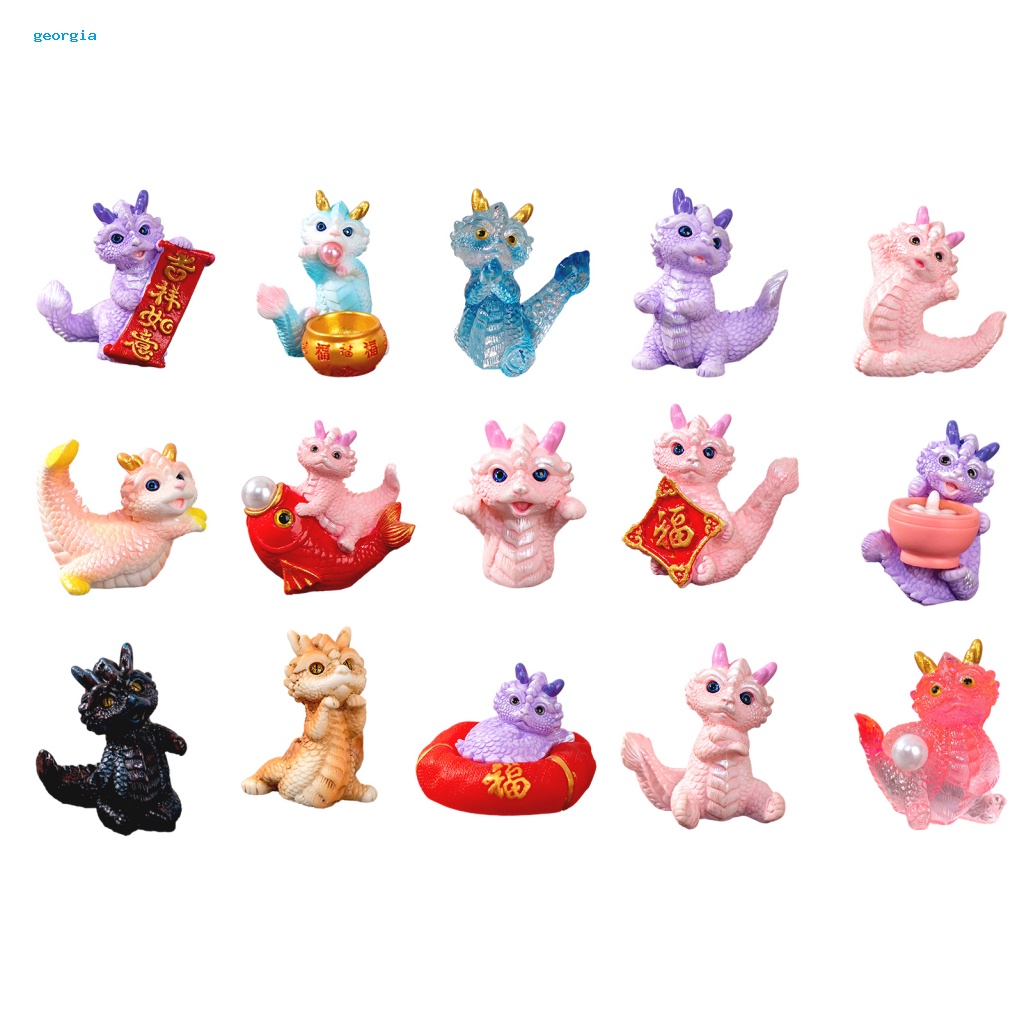 Tượng Rồng Đầy Màu Sắc Trang Trí Bàn Làm Việc / Văn Phòng