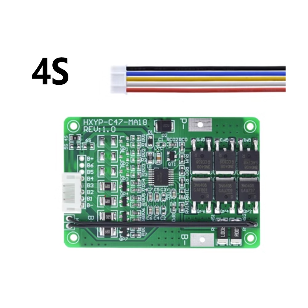 Bảng Mạch Sạc Pin lithium lmo 4s / 5s / 6s / 7s bms 16.8v 21v 20a 18650 Sự Bảo Vệ