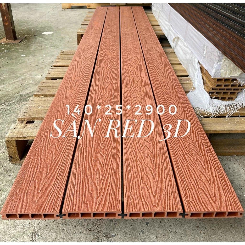 Sàn nhựa ngoài trời, KT 140 x 2900 x 25mm, chuẩn ngoài trời, Shop tự vận chuyển, có phí ship hàng, giao hàng trong ngày