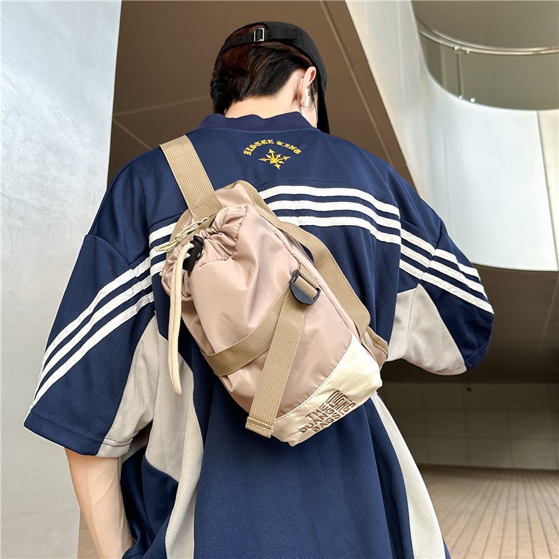 Guangluo Túi Đeo Chéo Ngực Dây Rút Phong Cách Hàn Quốc Cho Nam