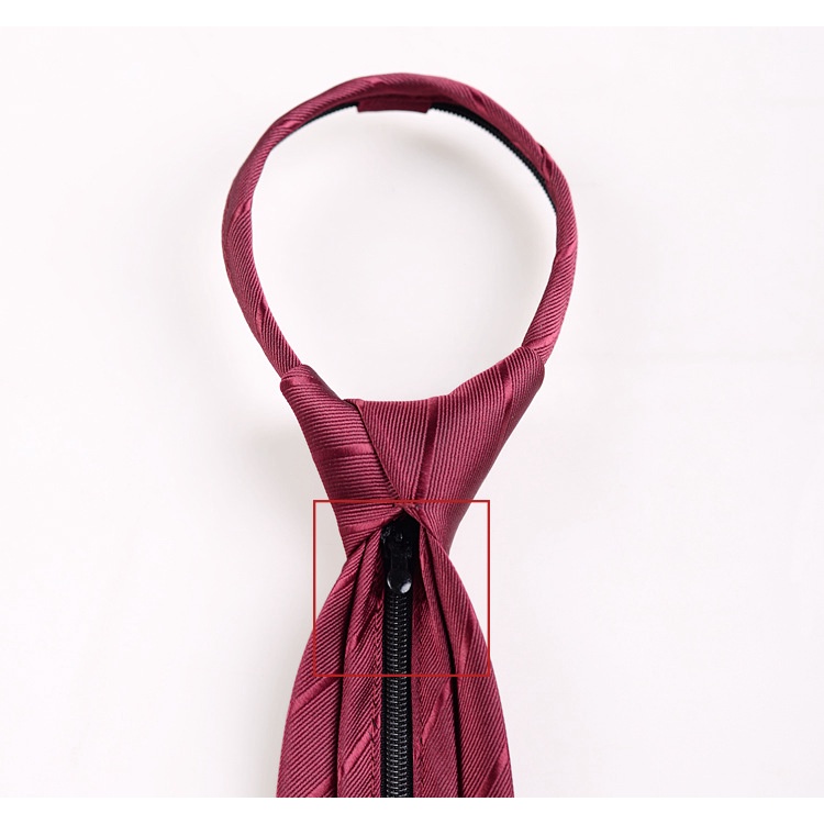 Cà Vạt Thêu Họa Tiết Màu Đỏ Rượu Vang 8cm Thời Trang Cho Chú Rể