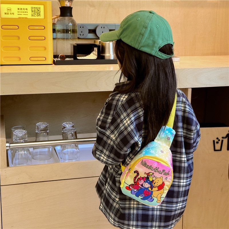 Mới Túi Đeo Chéo Ngực Họa Tiết Hoạt Hình Phong Cách Hàn Quốc Cho Bé Gái