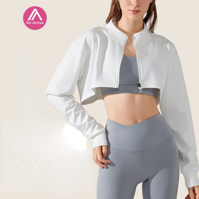 AirActive Leisure Áo Khoác Thể Thao Dài Tay Phối Khóa Kéo Cá Tính