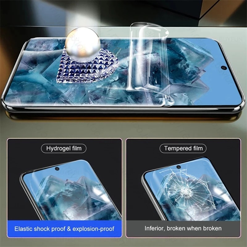 3In1 Front Back Soft Hydrogel Film For Google Pixel 8 6 7 Pro 7a 6a 5G Camera Protective Film Screen Protector