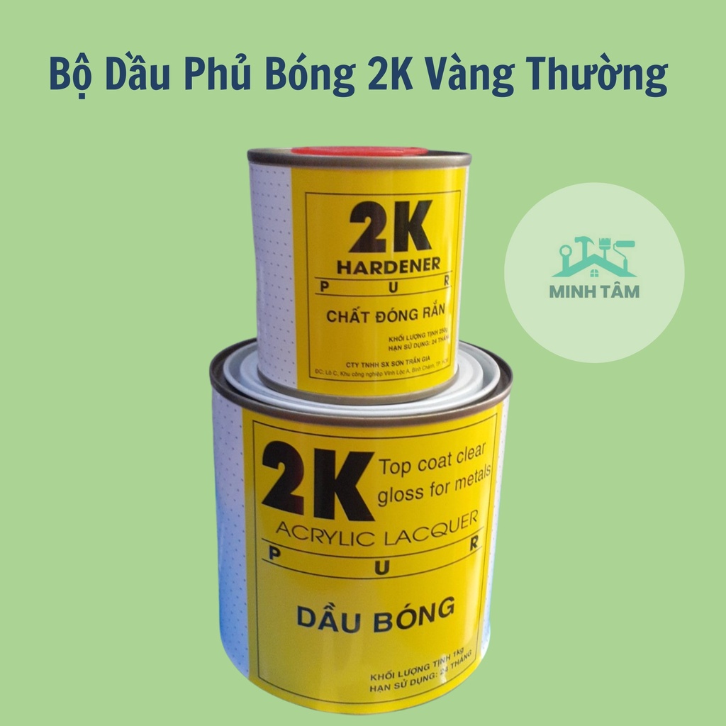 Dầu Phủ Bóng 2K Vàng MôTô Kiều - Dầu Phủ Bóng xe máy- ôtô môtô Cao Cấp