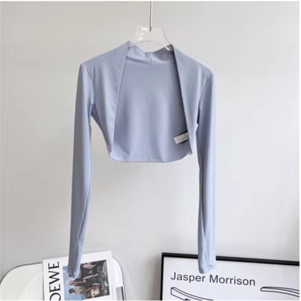 OLALA LEISURE Áo Khoác Mỏng Dài Tay Chống Nắng Dùng Tập yoga xs Dl346