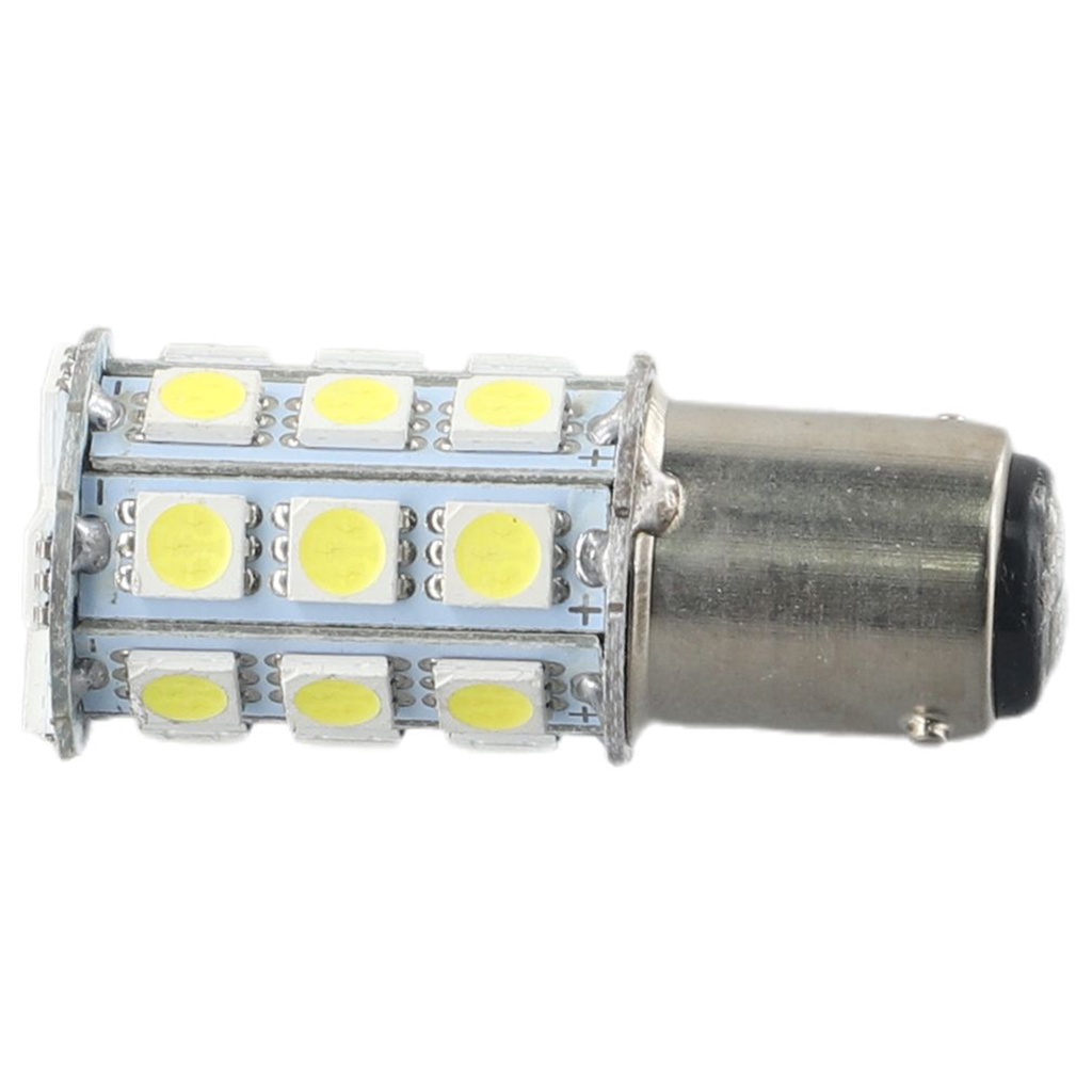 1 Đèn led 1004 1076 1142 27-smd ba15d 6000k Ánh Sáng Trắng Siêu Bền Cho Tàu Thuyền