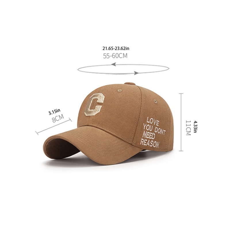 Mũ Lưỡi Trai Thêu Chữ c Thời Trang Mùa Hè Cho Cặp Đôi