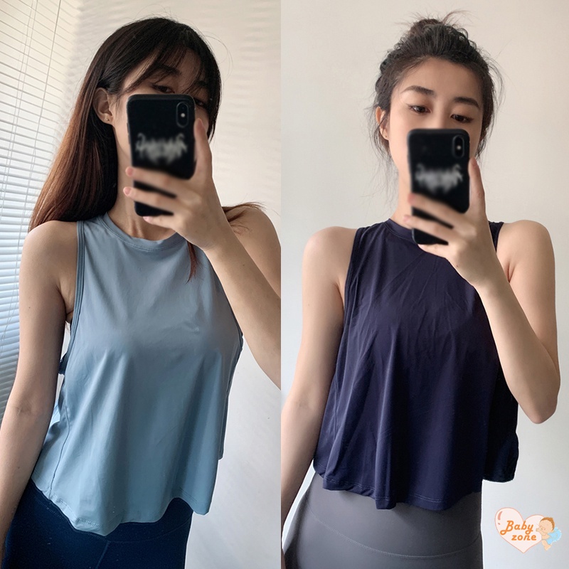 Áo camisole Không Tay Dáng Rộng Màu Trơn Phong Cách Hàn Quốc Cho Nữ